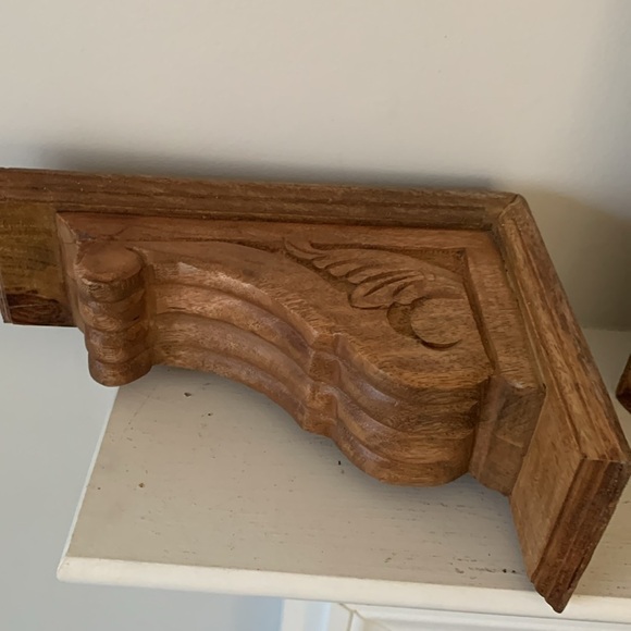 Set of 2 pcs Carved wooden corbels Corbels Bracket wall decor home new kitchen‎ - Picture 10 of 16